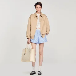 Mulheres Sandro Paris Parka Curta