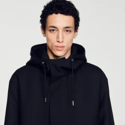 Homem Sandro Paris Parka Em Tecido Tecnico