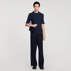 Homem Sandro Paris Polo De Algodao