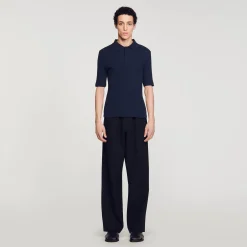 Homem Sandro Paris Polo De Algodao