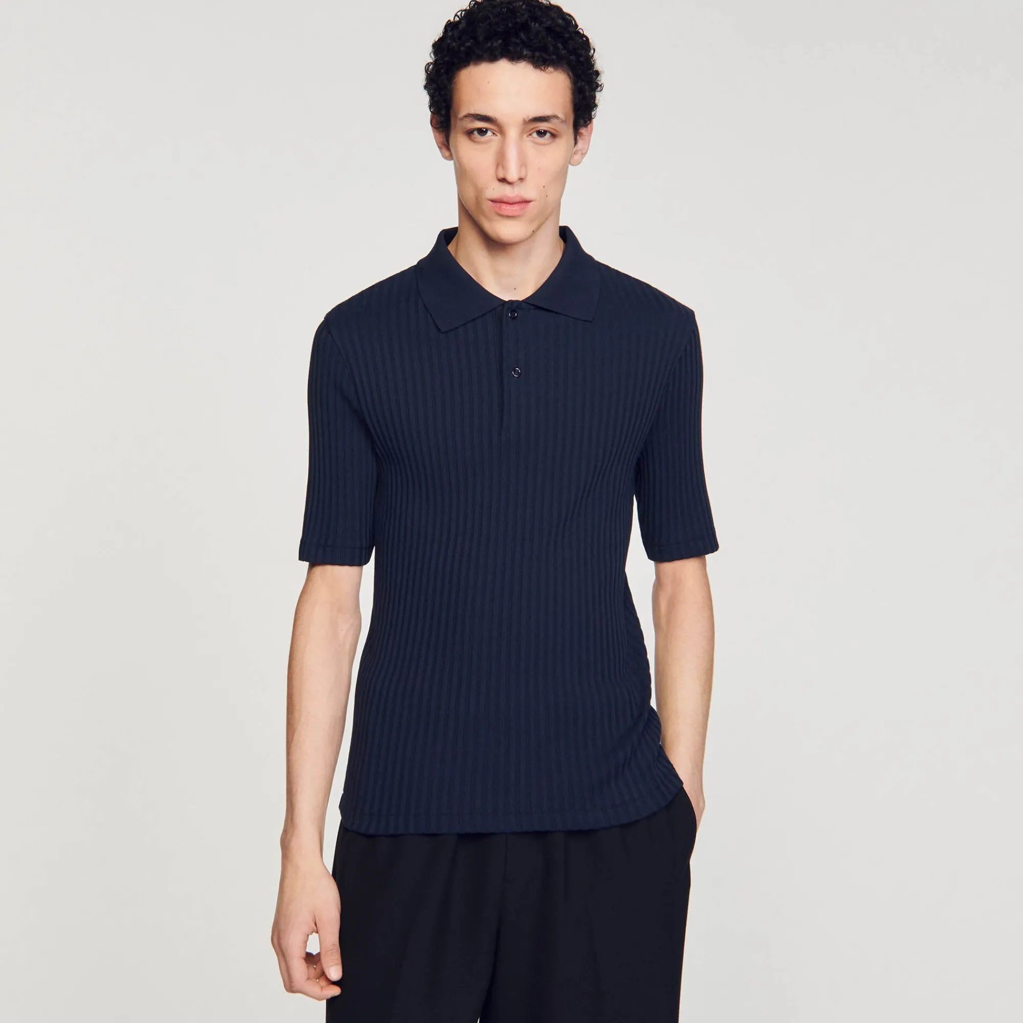 Homem Sandro Paris Polo De Algodao