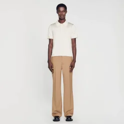 Homem Sandro Paris Polo De Malha De Manga Curta