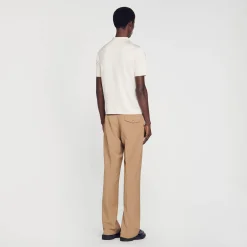 Homem Sandro Paris Polo De Malha De Manga Curta