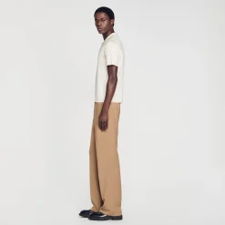 Homem Sandro Paris Polo De Malha De Manga Curta