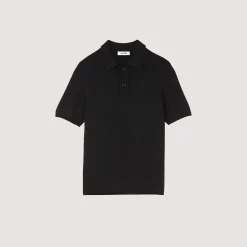 Homem Sandro Paris Polo De Malha De Manga Curta