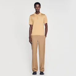 Homem Sandro Paris Polo De Malha De Manga Curta