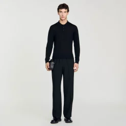 Homem Sandro Paris Polo De Malha Fina