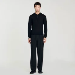 Homem Sandro Paris Polo De Malha Fina