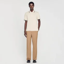 Homem Sandro Paris Polo Pique De Algodao