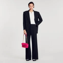 Mulheres Sandro Paris Regata Com Decote Em Joia