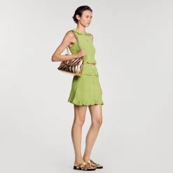 Mulheres Sandro Paris Saia Curta De Malha