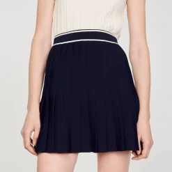 Mulheres Sandro Paris Saia Curta Plissada