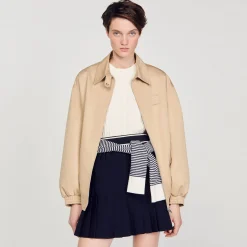 Mulheres Sandro Paris Saia Curta Plissada