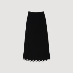 Mulheres Sandro Paris Saia Longa De Malha