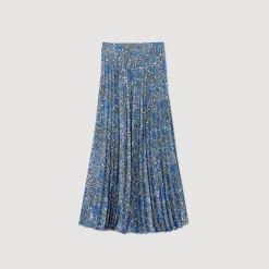 Mulheres Sandro Paris Saia Longa Fluida Com Estampa Floral