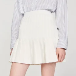 Mulheres Sandro Paris Saia Plissada