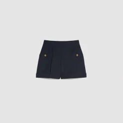 Mulheres Sandro Paris Shorts Com Bainha