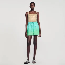 Mulheres Sandro Paris Shorts Com Strass