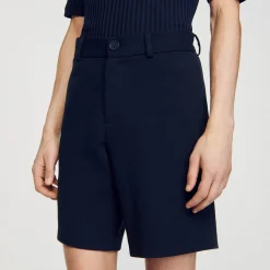 Homem Sandro Paris Shorts De Algodao