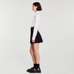 Mulheres Sandro Paris Shorts De Tweed Com Cintura Alta