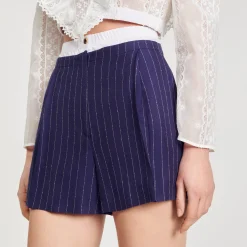 Mulheres Sandro Paris Shorts Listrados