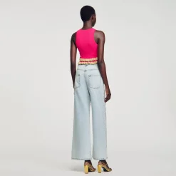 Mulheres Sandro Paris Sueter Com Babados