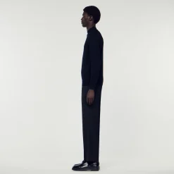 Homem Sandro Paris Sueter Com Gola Funil