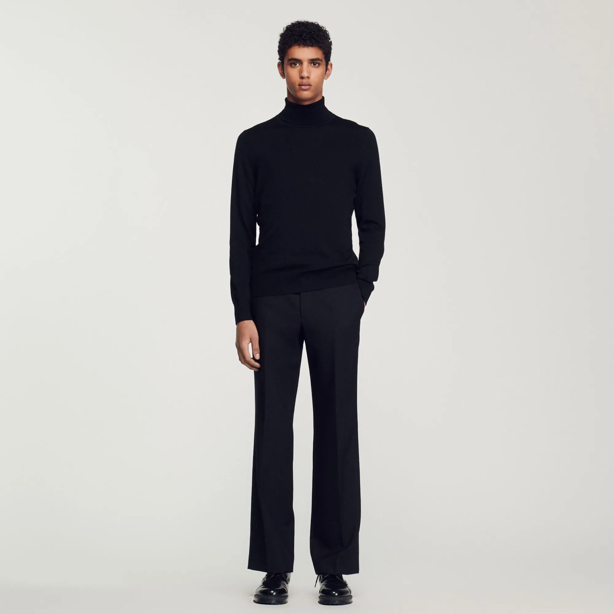 Homem Sandro Paris Sueter De La Com Gola Alta