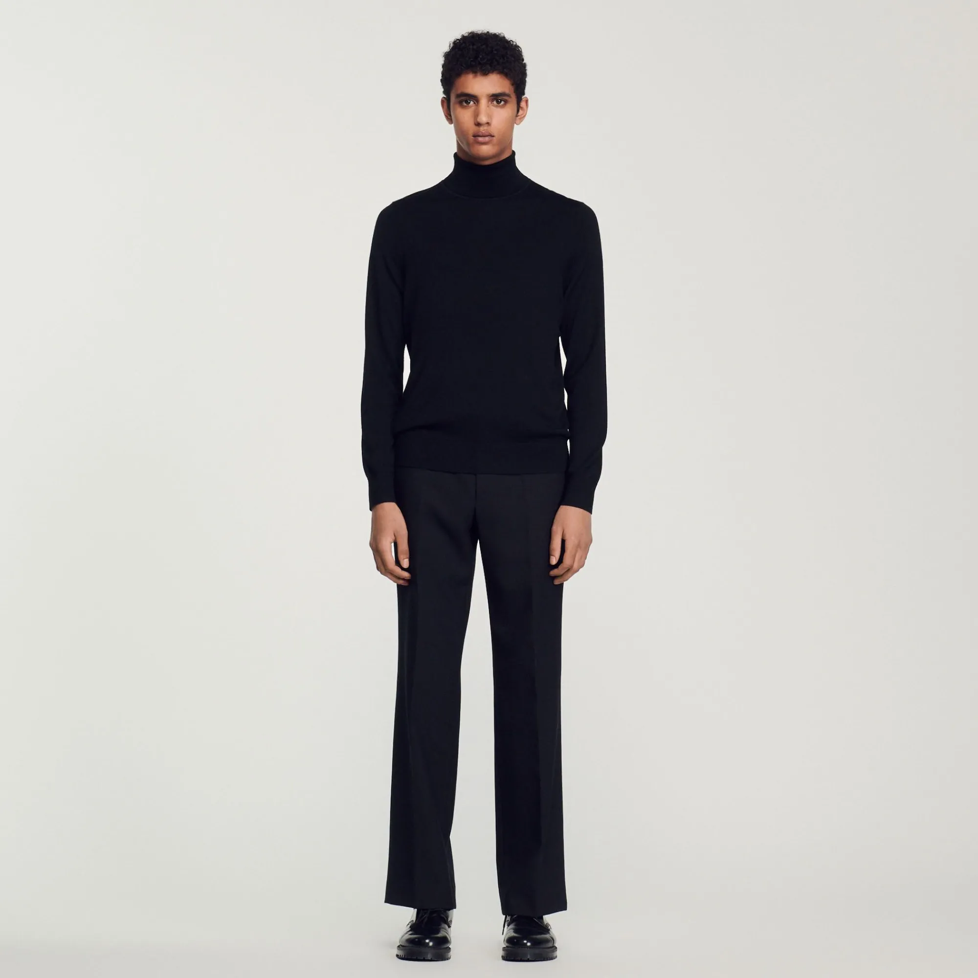 Homem Sandro Paris Sueter De La Com Gola Alta