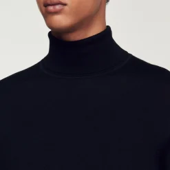 Homem Sandro Paris Sueter De La Com Gola Alta