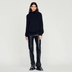 Homem Sandro Paris Sueter De La Com Gola Alta