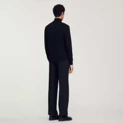 Homem Sandro Paris Sueter De La Com Gola Alta