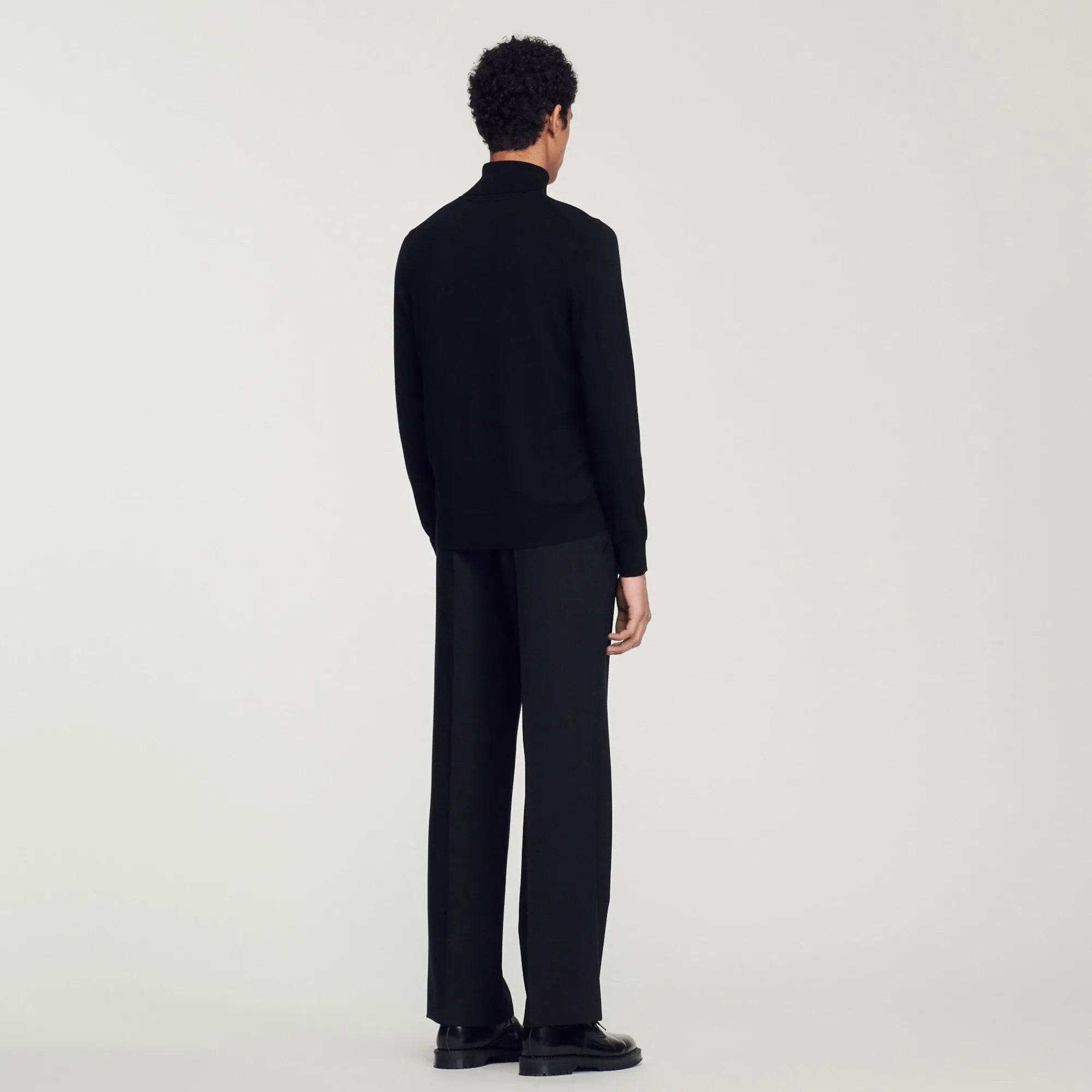 Homem Sandro Paris Sueter De La Com Gola Alta