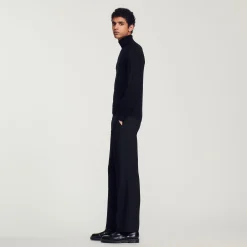 Homem Sandro Paris Sueter De La Com Gola Alta