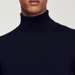 Homem Sandro Paris Sueter De La Com Gola Alta