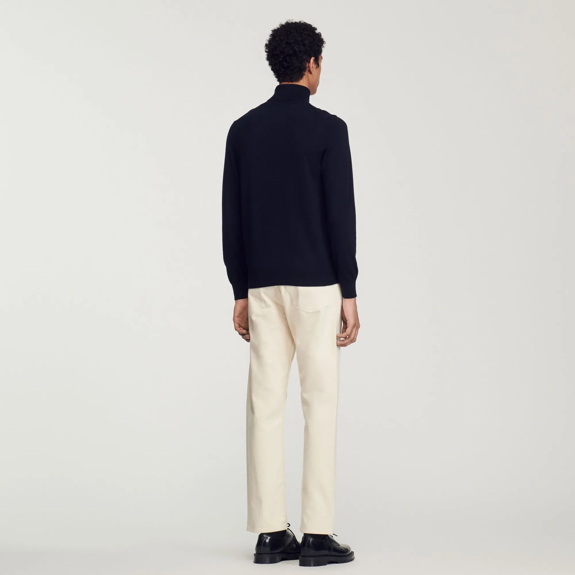 Homem Sandro Paris Sueter De La Com Gola Alta