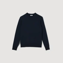 Homem Sandro Paris Sueter De La De Malha Fina