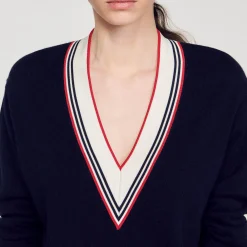 Mulheres Sandro Paris Sueter De La E Caxemira