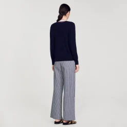 Mulheres Sandro Paris Sueter De La E Caxemira