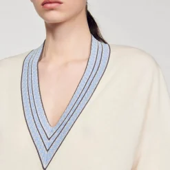 Mulheres Sandro Paris Sueter De La E Caxemira