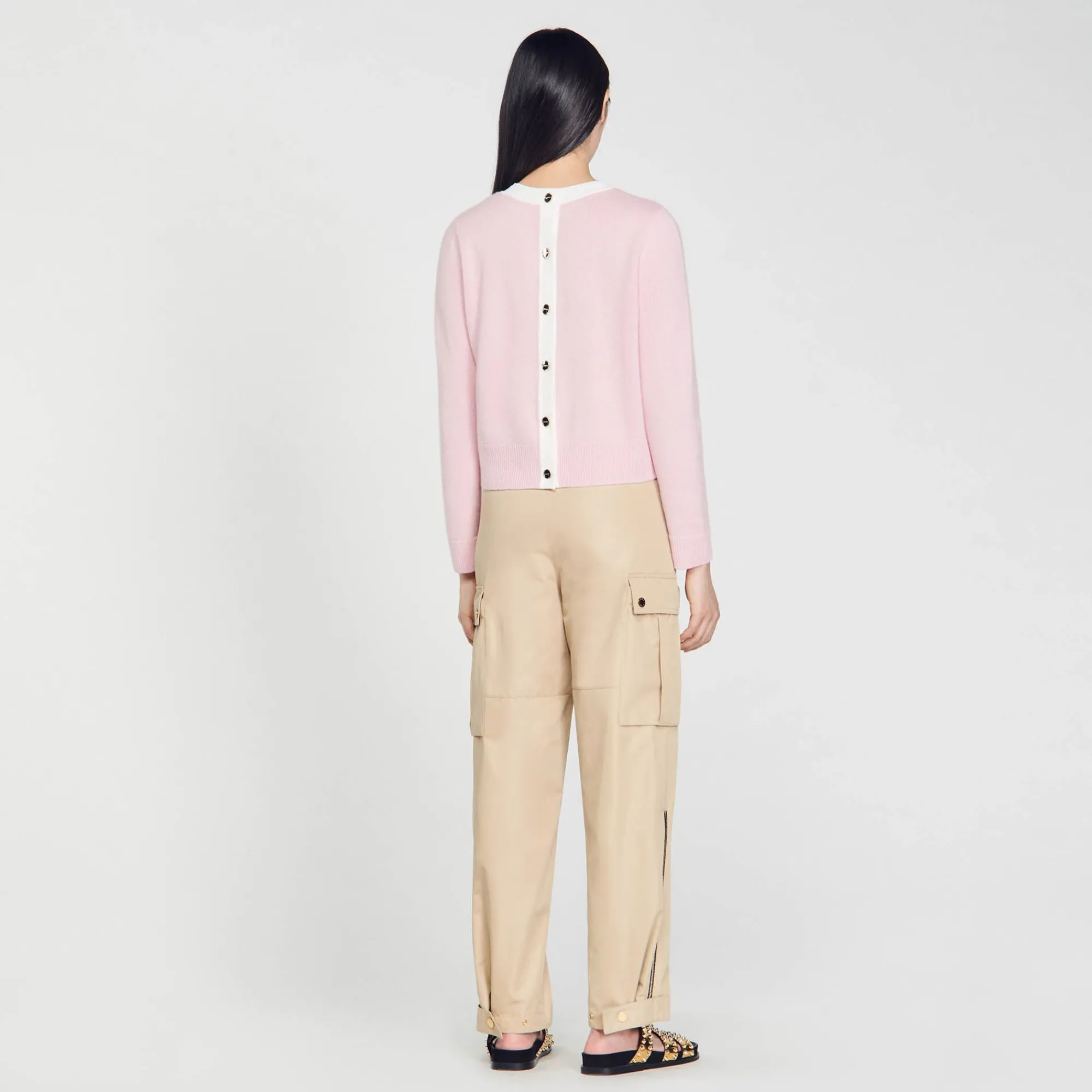 Mulheres Sandro Paris Sueter De Malha Fina