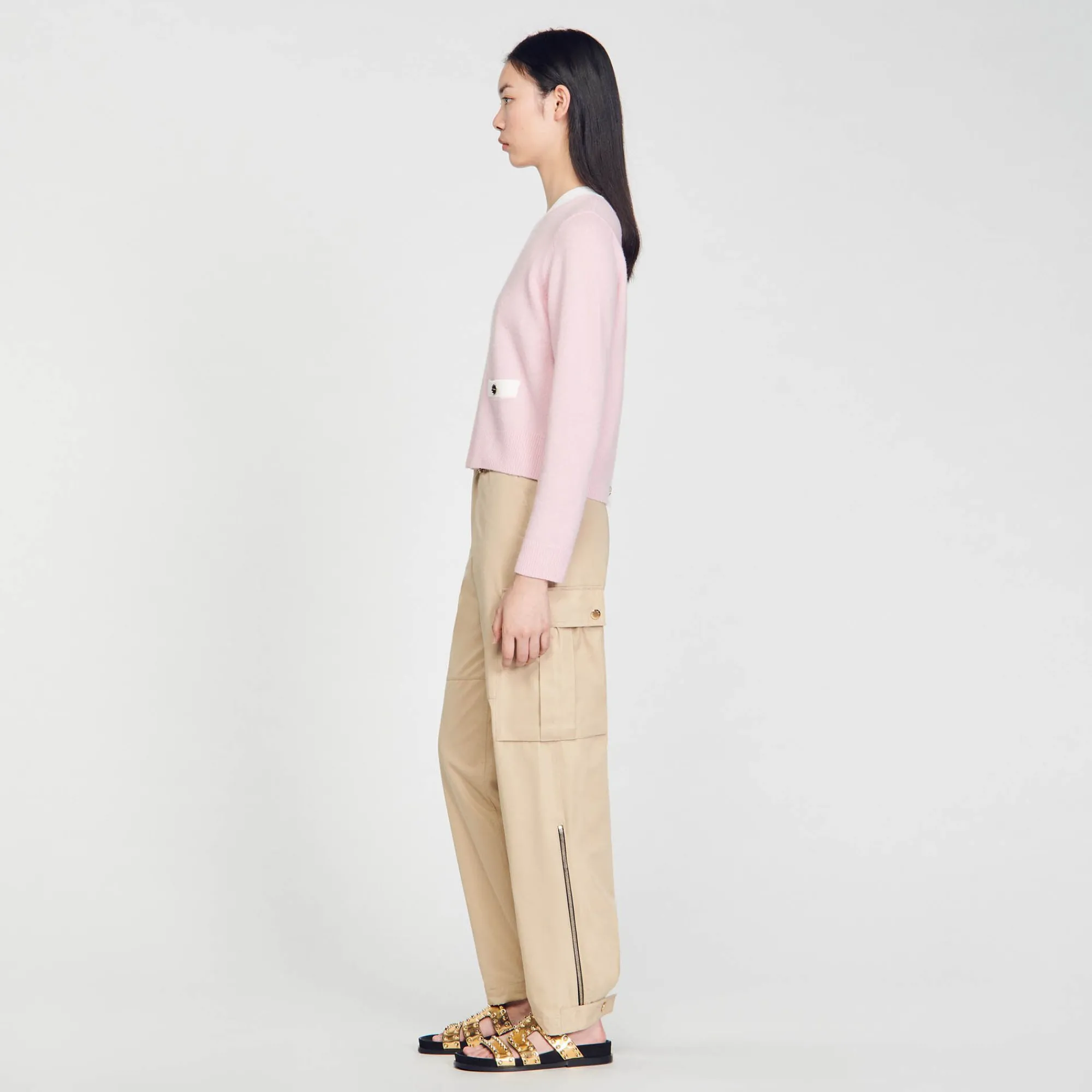 Mulheres Sandro Paris Sueter De Malha Fina