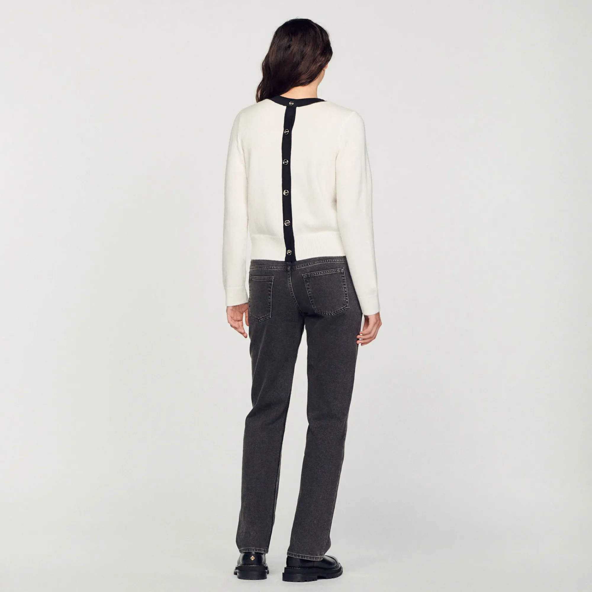 Mulheres Sandro Paris Sueter De Malha Fina