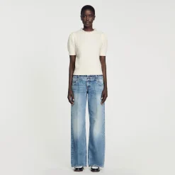 Mulheres Sandro Paris Sueter Tricotado