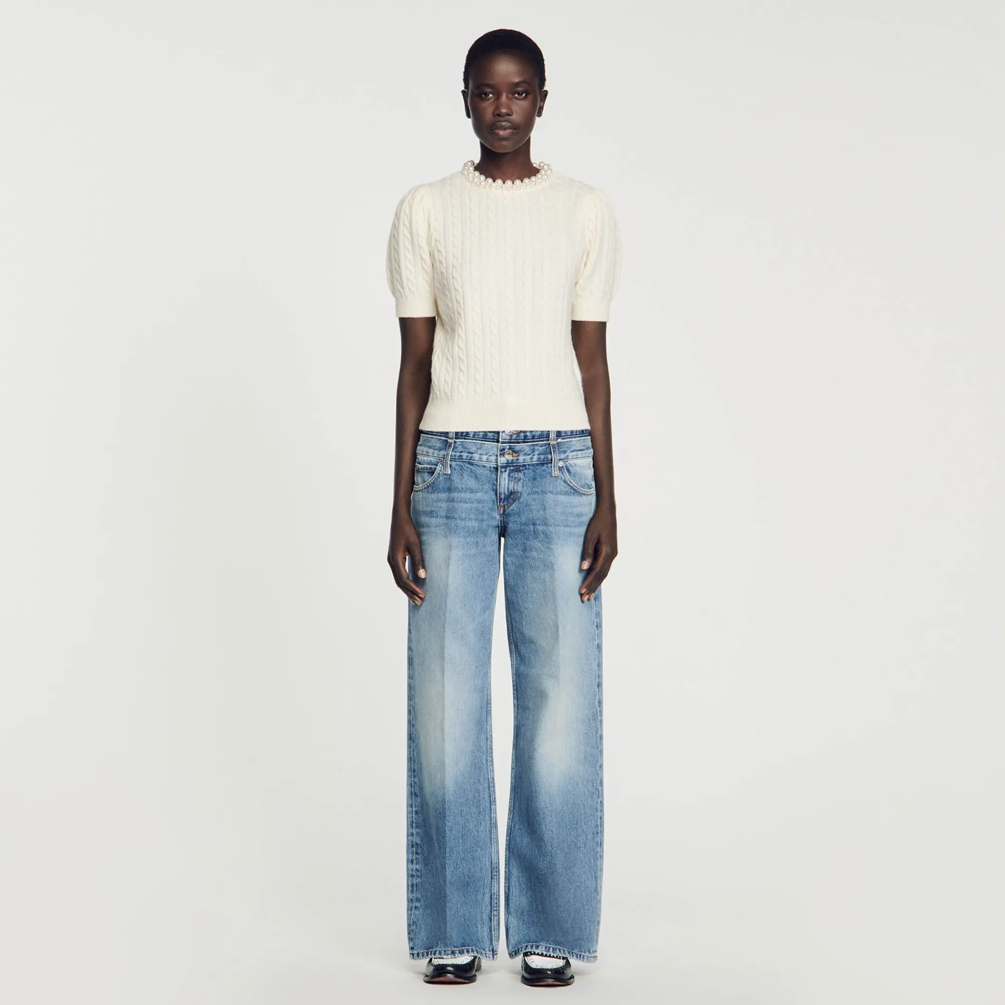 Mulheres Sandro Paris Sueter Tricotado