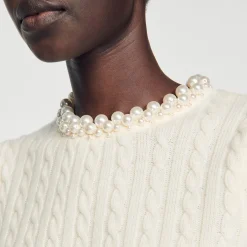 Mulheres Sandro Paris Sueter Tricotado