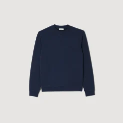 Homem Sandro Paris Sweatshirt De Algodao Com Flor