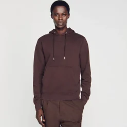 Homem Sandro Paris Sweatshirt Masculina De Algodao Organico Bordado