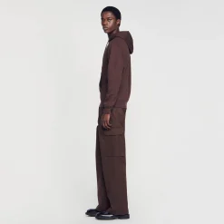 Homem Sandro Paris Sweatshirt Masculina De Algodao Organico Bordado