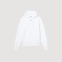 Homem Sandro Paris Sweatshirt Masculina De Algodao Organico Bordado